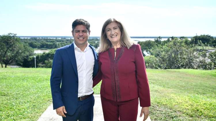 Rosario Romero junto a Kicillof