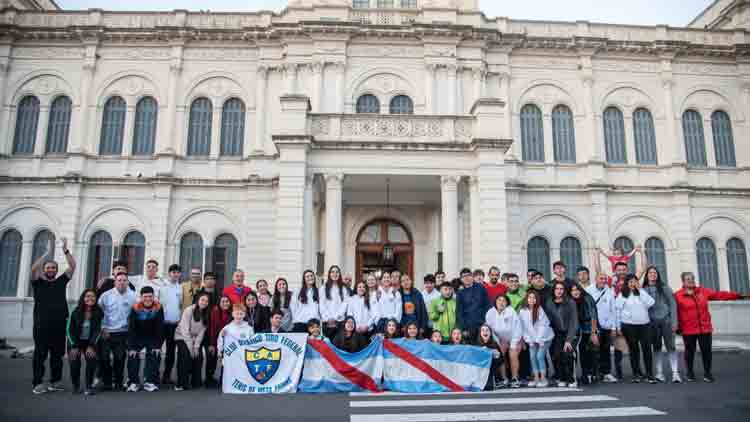 La delegación entrerriana ya compite en Mar del Plata en los Juegos Evita 2025